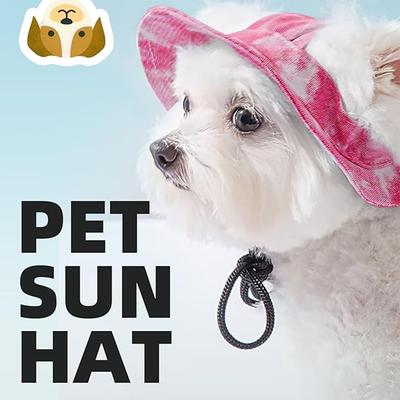 Schattige Huisdier Zonnehoed Kat Zonnehoeden voor Hond Baseballpet Kattenhoed Huisdier Hoeden voor Kleine Honden Katten met Oorgaten Verstelbaar Trekkoord