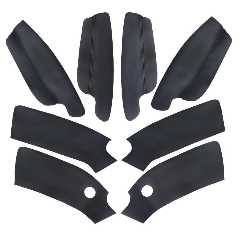 Volkswagen Golf 6 Door Panel Leather Wrap - Armrest Cover for Interior Renovation.