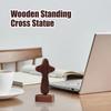 Magnetic Base Crosses Figurine Portable Crucifix Sculpture Wood Cross Statue  Living Room