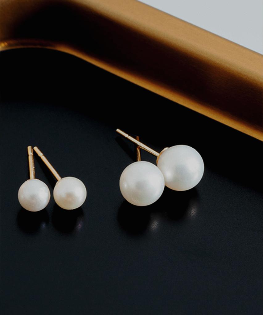 Helene Jewelry 14K Freshwater Pearl Earrings