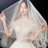 Short Wedding Veils Two Layer Bride Head Gauze New Bridal Veil  Bride Accessories