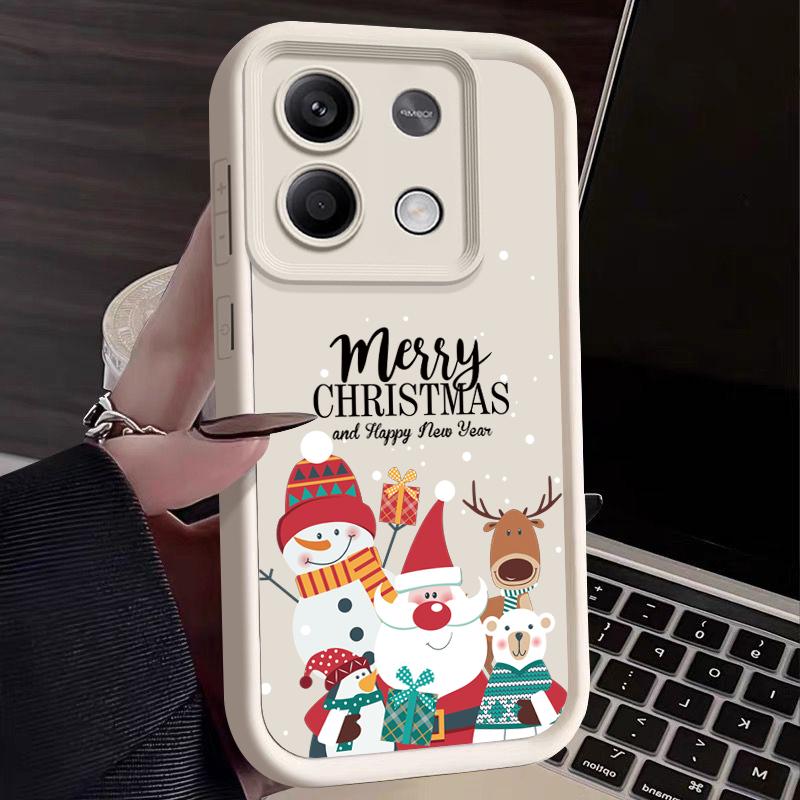 Merry Christmas Phone Case For Xiaomi Redmi Note 14 13 12 Pro Note 13 14 Pro Plus 5G 13 13C 4G 11 10 Pro Soft Silicone TPU Cover
