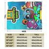 Super warme Decke Reise Geometrie Gaming Gestrichelte Überwurfdecke Flanell Tagesdecke für Wohnzimmer Neuheit Sofabettbezug