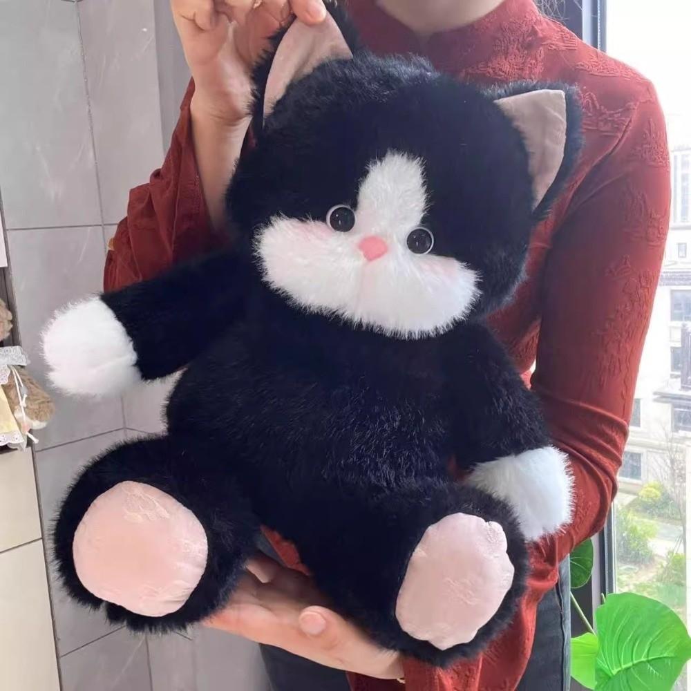 Plush Stuffed Animal Plush Pillow Cat Fluffy Stuffed Cat Kawaii Run Plush Toy Birthday Gift