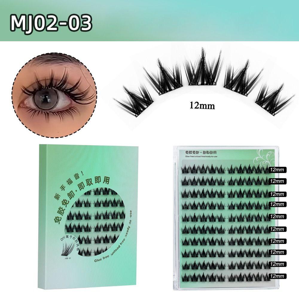 Soft Lash Individual Clusters Glue-free Lashes Self Adhesive Press on Lashes  Eyelash Extension