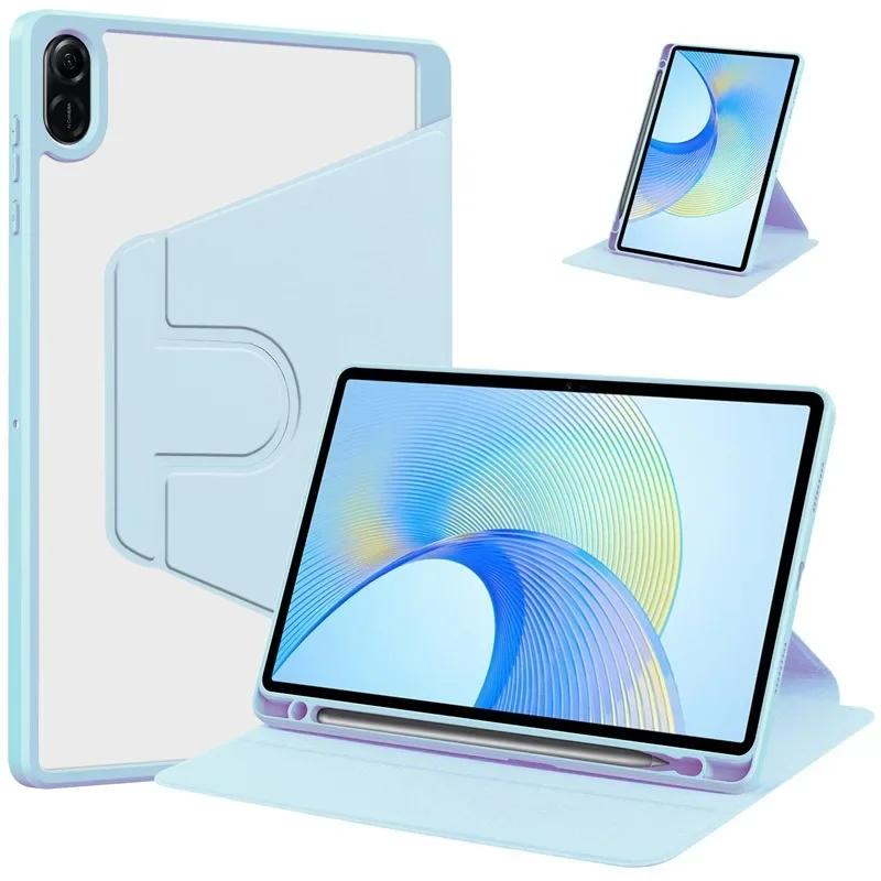 Pour Étui Huawei Honor Pad X8a 11 pouces avec Porte-Crayon Support Acrylique Rotatif à 360° Coque Arrière Pour Étui Honor Pad X9 NDL-W09 Honor Pad X9 2024