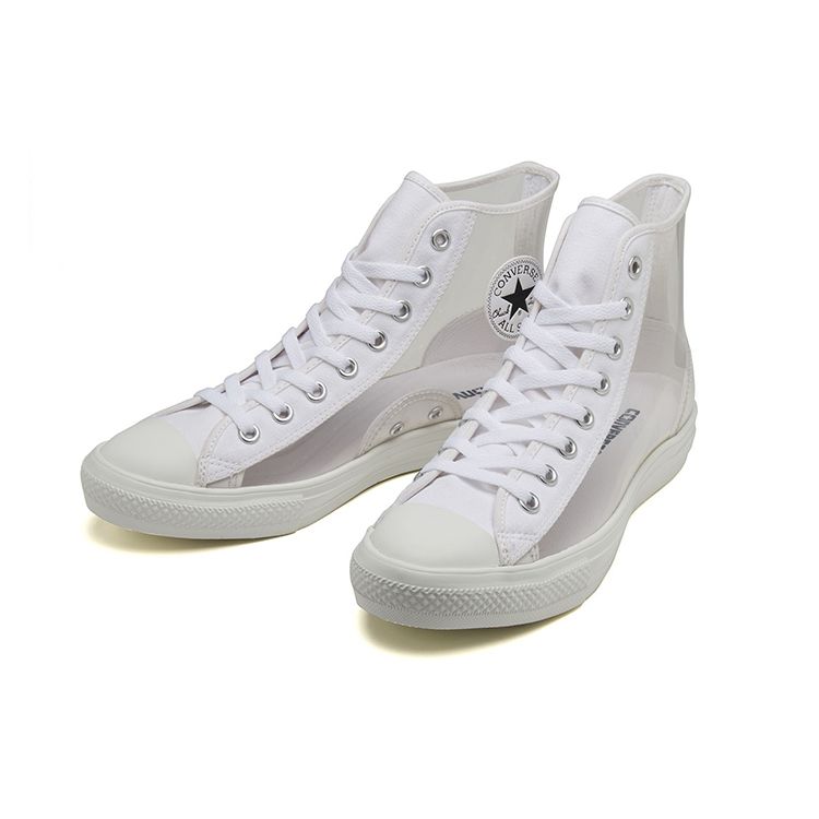 Converse Chuck Taylor All Star Light Material Transparente Cano Alto Lona Tênis Unissex Tênis Branco Transparente 31302940
