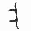 1 Pair Ultralight Aluminum Alloy Bicycle Brake Set Mountain Bike Braking Handles Parts(Black)