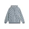 Li Ning Geometric Pattern Printed Fleece Warm Loose Pullover Hoodie Unisex Hoodies Gray AWDSC77-1