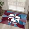 Trabzonspor FC Design Crystal Velvet Carpet Cozy Non?Slip Printed Rug For Bedroom Living Room Entrance