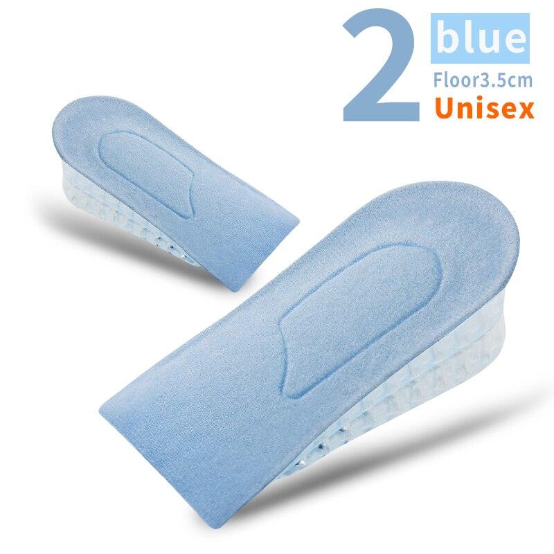 1 Pair Invisible Height Increase Insoles for Women Men Half Insole 3-Layer Air Up Lifts Elevator Shoes Pad Heel Lifting Inserts