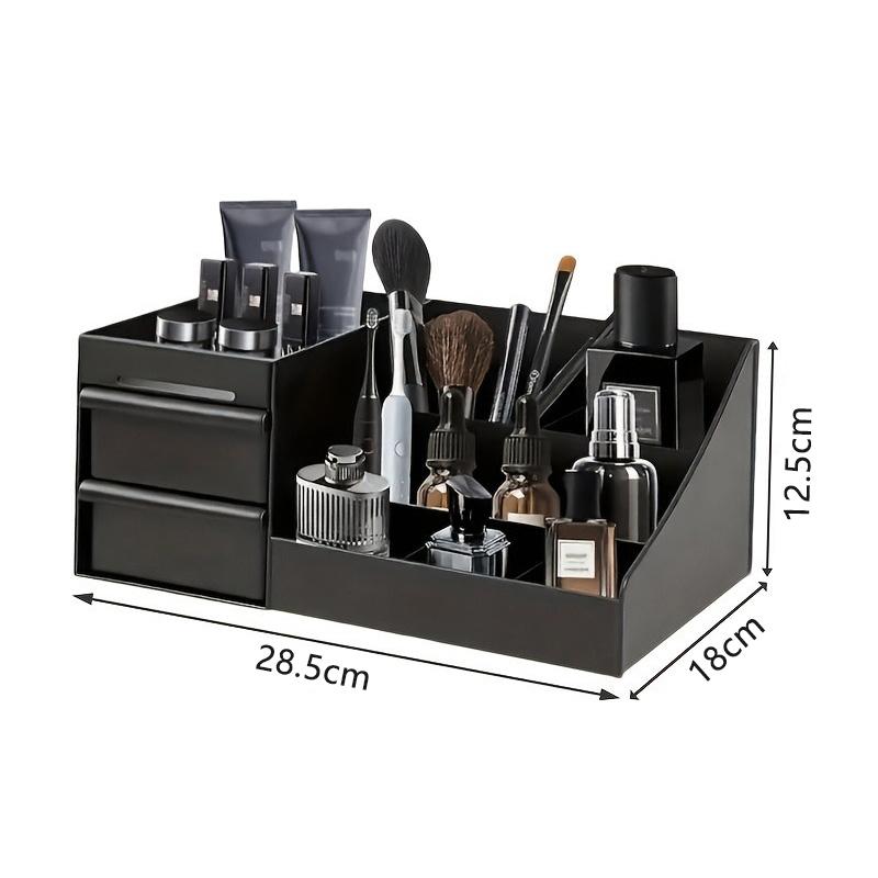 Cosmetics Storage Box for Men Women Perfume Cologne Countertop Organizer Essentials Gifts Valentines Day Gifts Bedroom Storage
