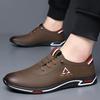Men's leather shoes autumn new breathable casual leather shoes men's versatile soft sole soft surface non-slip casual driving shoes