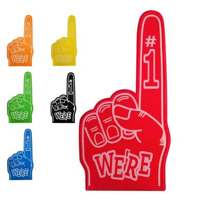 Universal Giant Foam Finger 18 Inch Number 1 Cheerleading Palm Sports Event Cheering Props Party Fan Hand for Sports Games
