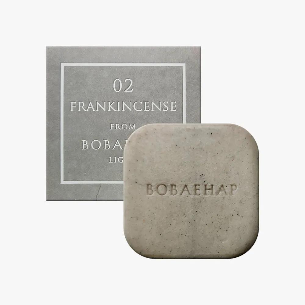 Bobaehap Natural Mildly Acidic pH 5.5 Houttuynia Cordata All-in-One Frankincense Soap 100g