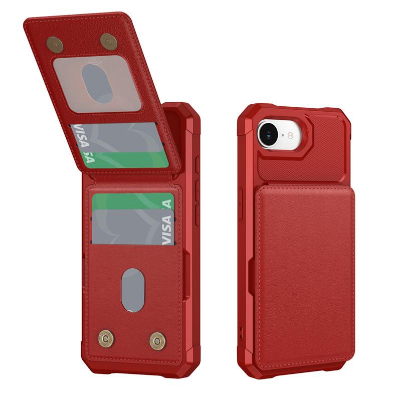 iPhone15 Pro Flip Card Holder Case: Drop-proof, Fits Apple 14, Multi-Card Slot