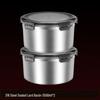 Xihe 316 Stainless Steel 3500ml Lard Storage Container, 2-Pack