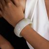Yori Hot Style White Black Brown Resin Chunky Hoop Bracelet Bangle Daily Trendy Jewelry Gift Waterproof Accessory