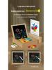 Double-Sided Wooden Magnetic Puzzle & Drawing Board: Tangram & Geometric Building Blocks for Kids' Education