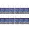 12Pcs Ramadan Gift Bag with Rope Handle Paper Packing Decorations Tote Craft SuppliesBlue