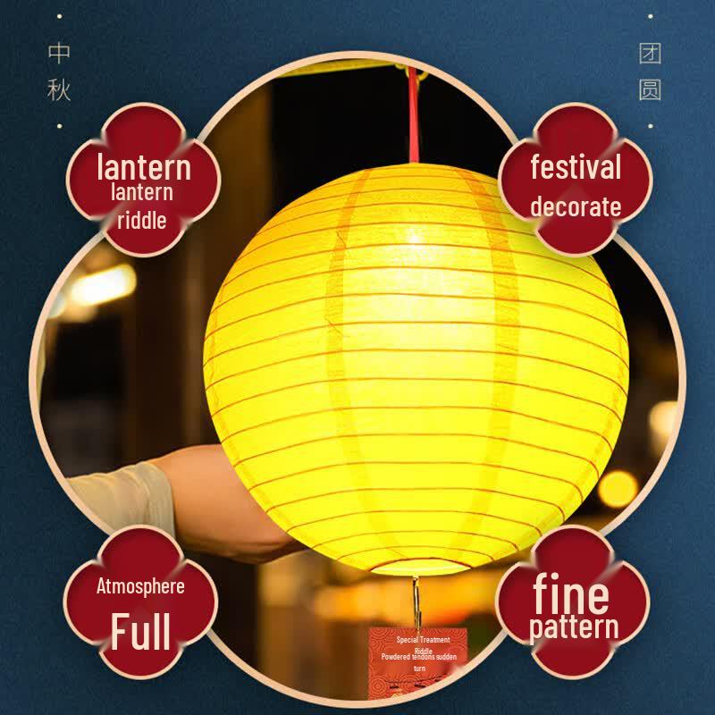 Assorted Decorative Chinese Lanterns with Riddles