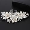 Sparkling Bridal Hair Comb Headdress Flower Hairclip Fashion Rhinestone Hairpin  Wedding