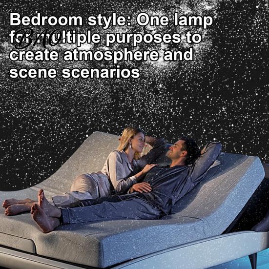 Soft Eye Protecting Light USB Star Projector Night Light, Starry Sky Lamp with Film Slides, Touch Dimming Holiday Decoration & Timer, Flexible
