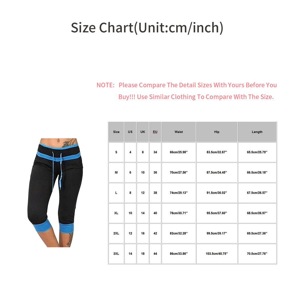 Womens Casual Fashion Low- Cropped Trousers Skinny Casual Pants Sweatpants