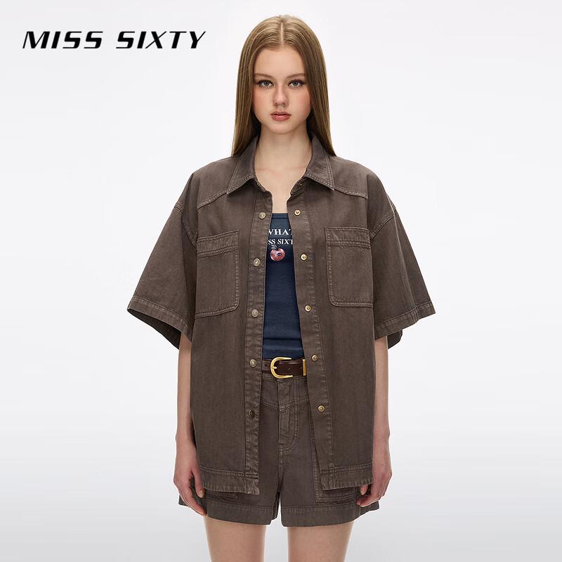 MISS SIXTY Women s 2026 Summer Loose Denim Shirt XS