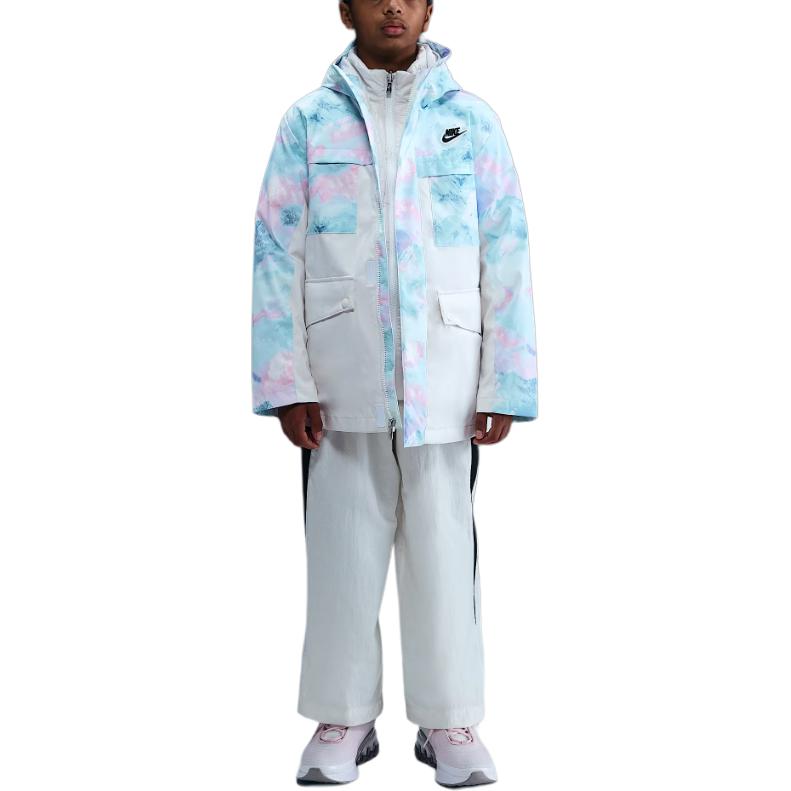 

Nike Kids Windbreaker Jackets Hooded Moderate IQ9989-988 L