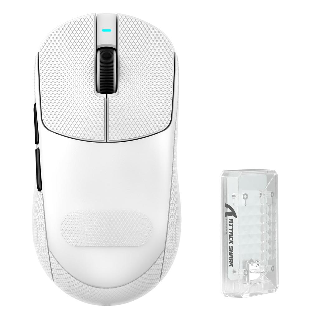 ATTACK SHARK X8PRO Wireless Lightweight Gaming 8K with Pixart PAW3395PRO Max Super Light 8000Hz Polling Suitable for Large Web Driver Model Standards