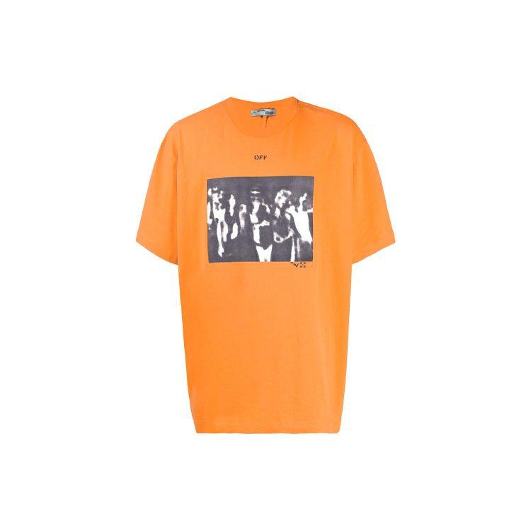 OFF WHITE Koszulka Męska Pomarańczowa SS20 OMAA038R201850151910