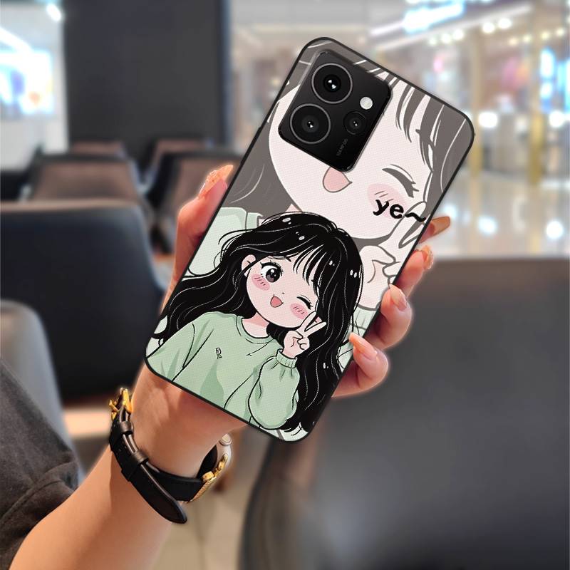 Cartoon Full wrap Phone Case For Nokia HMD Skyline Cute Graffiti Protective Anti-knock Dirt-resistant Back Cover Couple