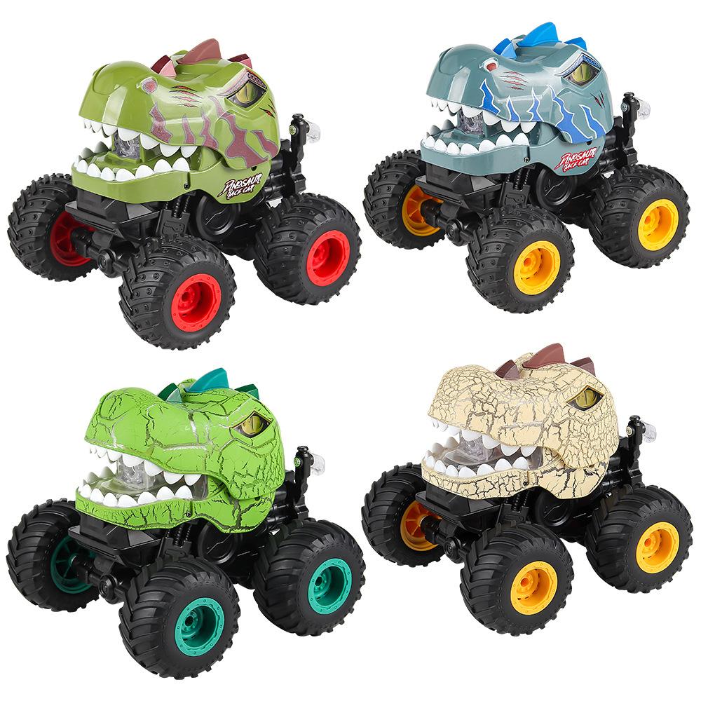 Stunt Remote Control Dinosaur Spray Car Light Sound Effect Electric Model Big Foot Off-road Climbing Car Toy