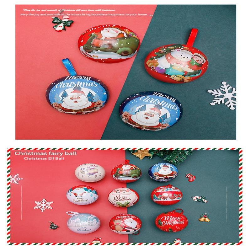 Christmas Present Balls Ornaments Hanging Pendants Christmas Tree Festive Holiday Decorations