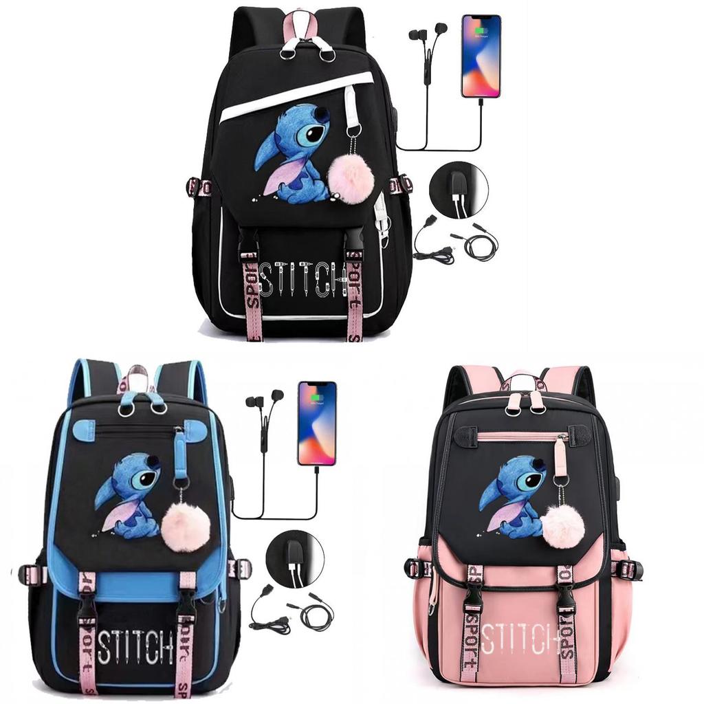 Mochila de Viaje Stray Kids Con Puerto de Carga USB Para la Escuela y el Trayecto