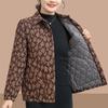 Mom's Fashion Floral Cotton Jacket - Autumn/Winter Thin Style, Small/Medium Sizes