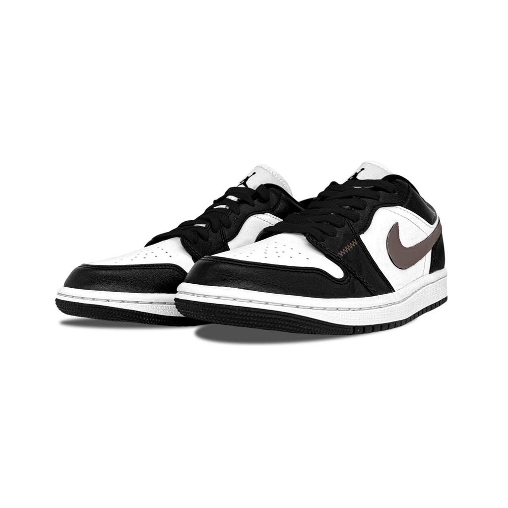 Jordan Air Jordan 1 Maillard Style Abrasion Resistant Low top Vintage Basketball Shoes Unisex Black Brown 553558-165(Team282-)
