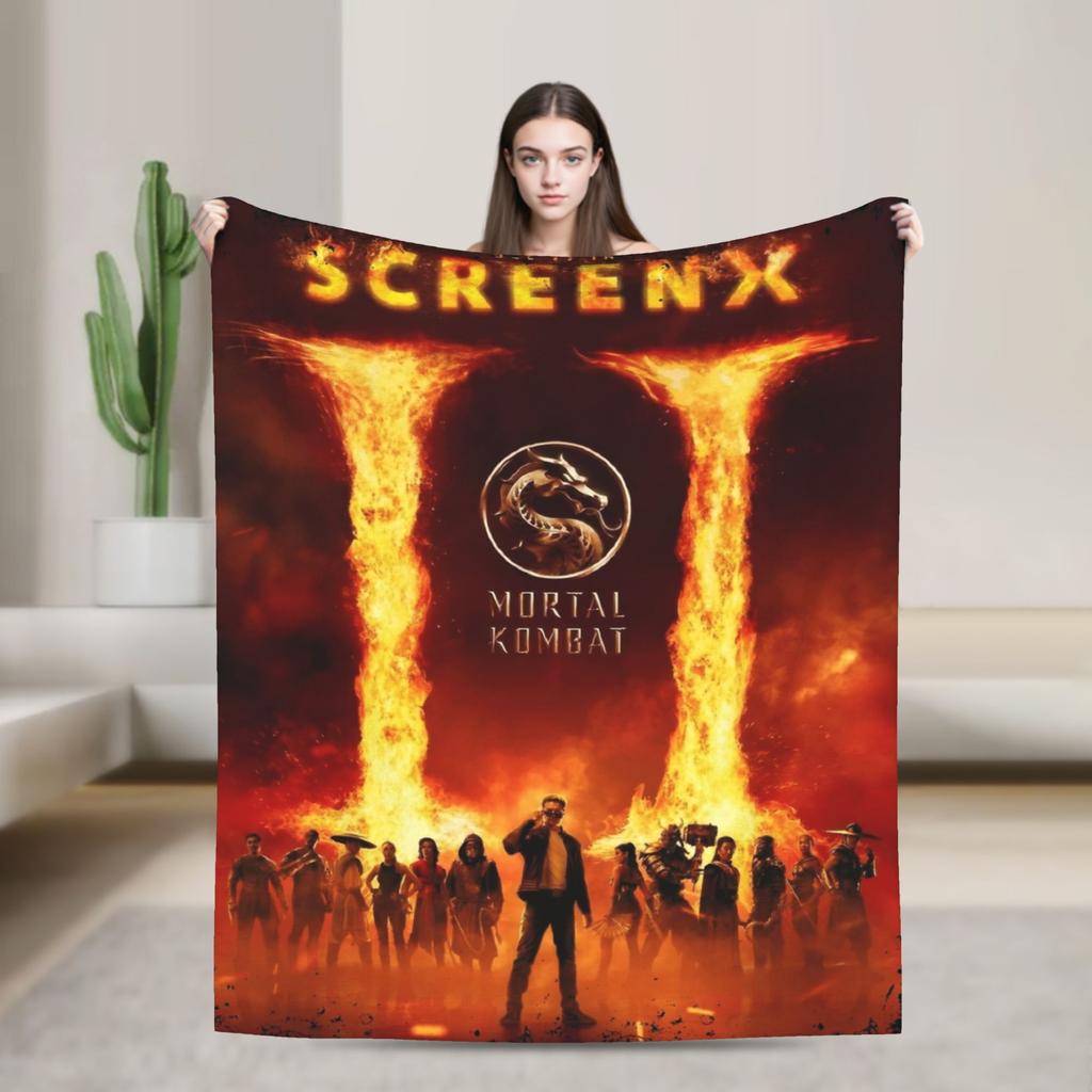 Sub-Zero Mortal Kombat Wool Blankets Fashion Throw Blankets for Home Hotel Sofa 200x150cm Plush Thin Quilt