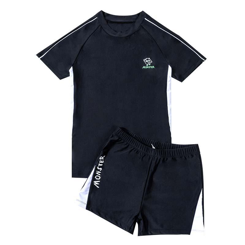 2026 Chubby Boy Plus Size Swimwear Set: Quick-Dry, High Elastic Two-Piece Shorts for Boys