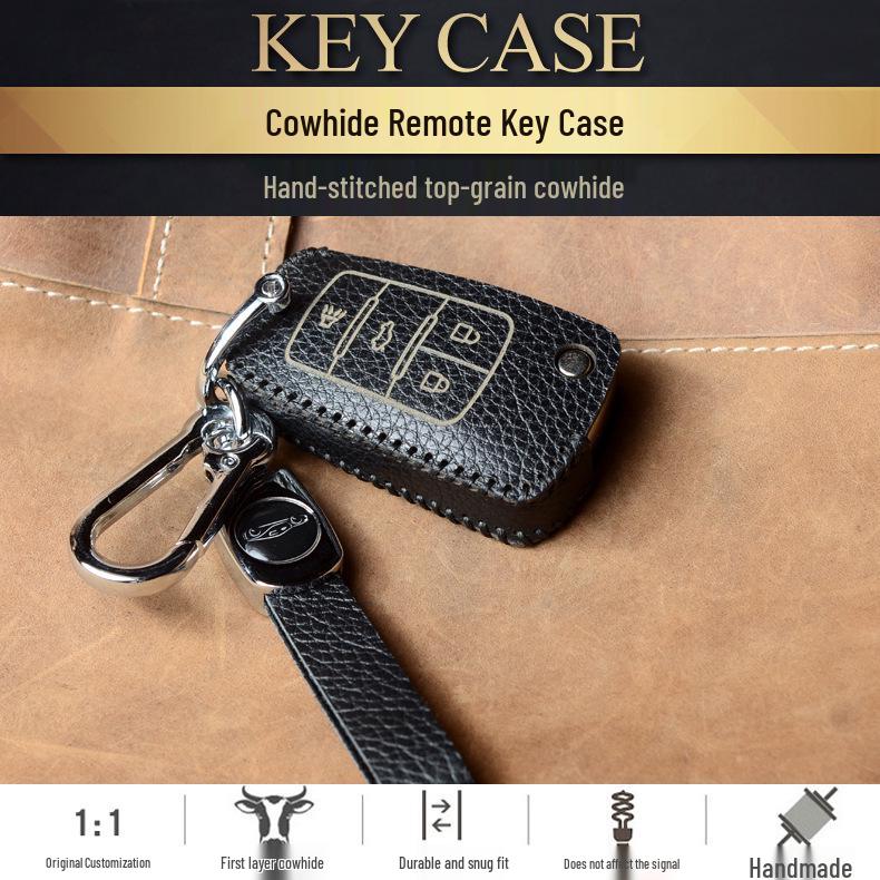 Leather Key Case for Buick Models: Excelle, Verano, Envision, GL8, LaCrosse, GL6, Regal, Excelle GT