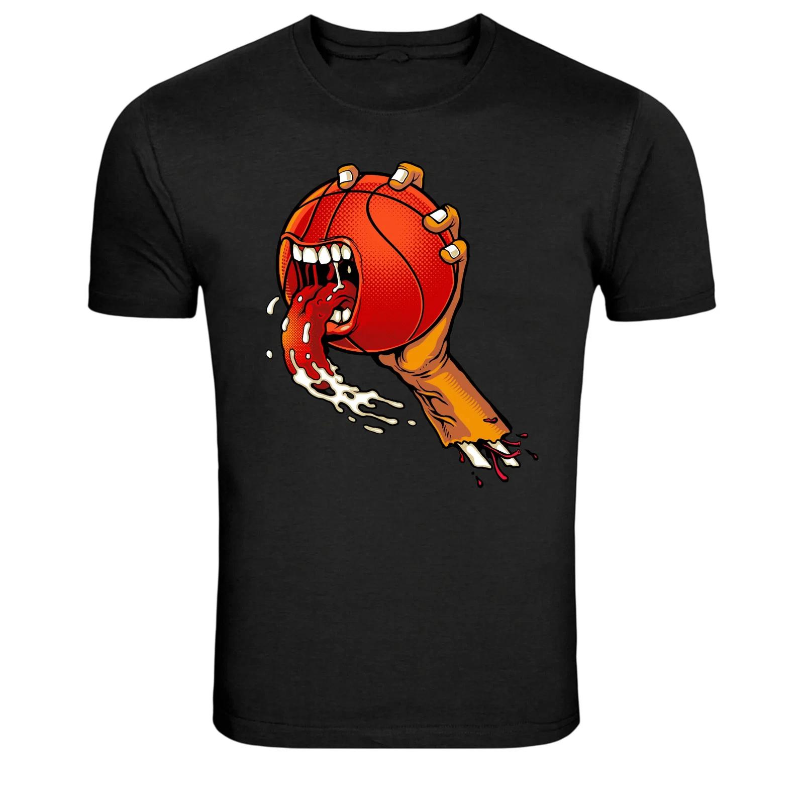 Monster Basketball Hand Funny Sports Graphic T-Shirt XL