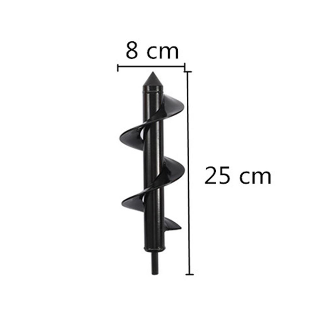 Garden Auger Spiral Soil Auger Umbrella Hole Excavator Solid Shaft Auger Flower For Planting Digging Soil Nursery Flowers