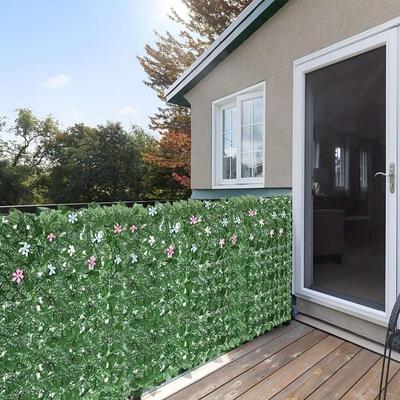 Clôture de Lierre Écran d'Intimité 3.3x10 Pi Panneaux de Haies Artificielles Protégé UV Clôture d'Intimité Respirante Pour Arrière-Plan de Jardin au Bord de la Piscine