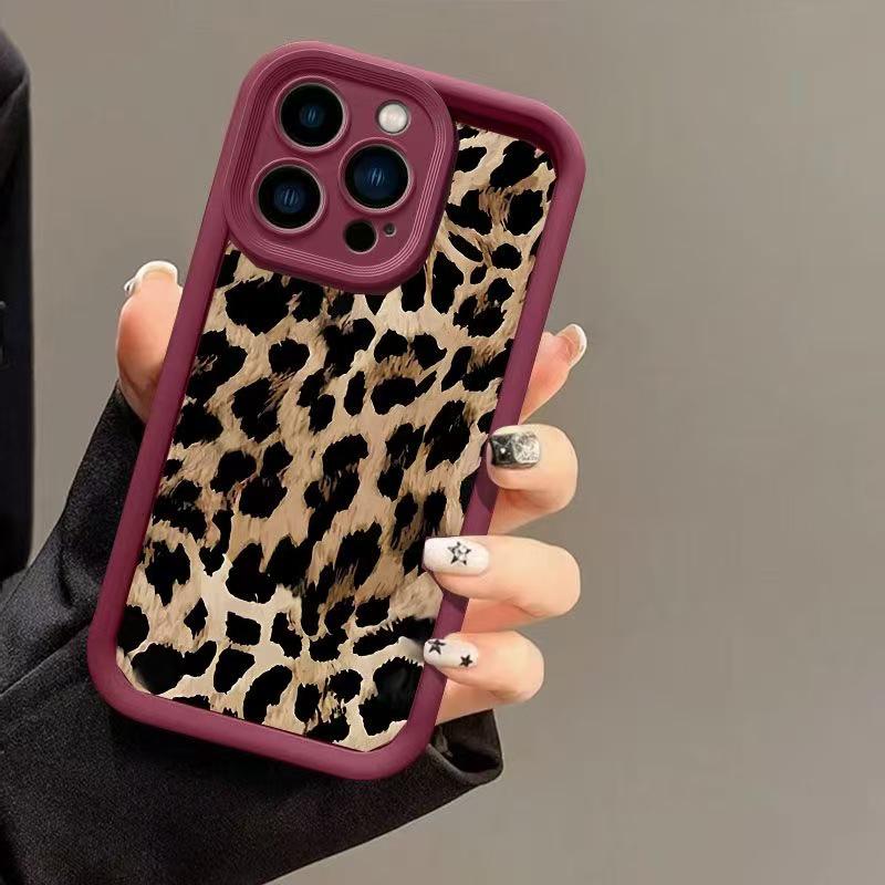 Leopard Print Phone Case for iPhone: Fits Apple 15Pro, 17, 16, 14, 13 16Pro
