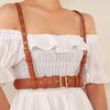 Trendy Punk Womens Strap Style Belt In Faux Leather With Metal Pin Buckle For Street Style Dress And Outfits