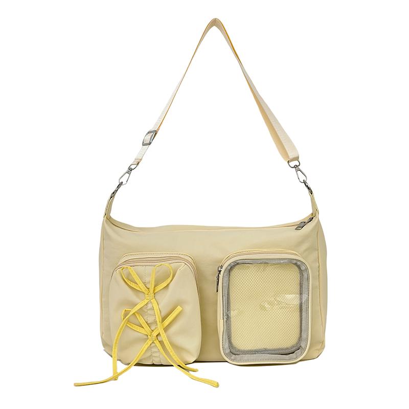 

Женская сумка-мессенджер большой вместимости, студенческая сумка-тоут, сумка через плечо жёлтый