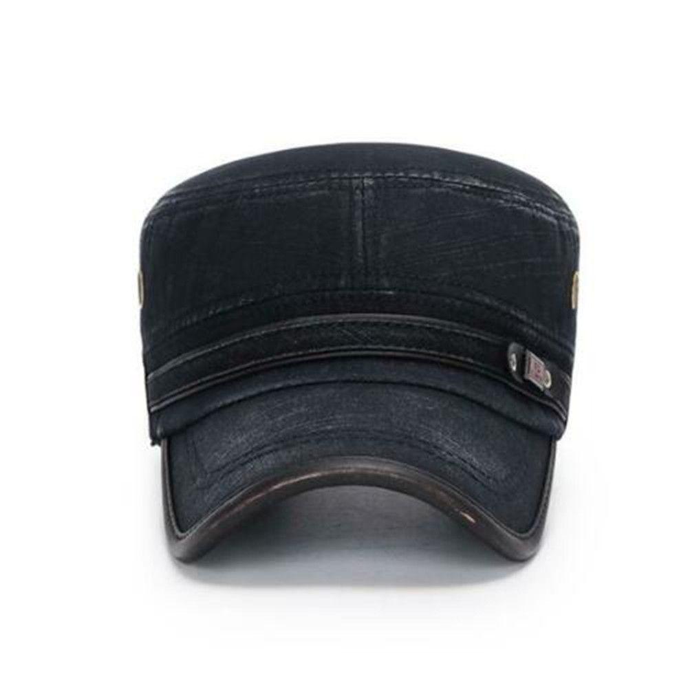 Herre Bomull Pustende Kadettlue Solhatt Baseballcaps Skyggelue