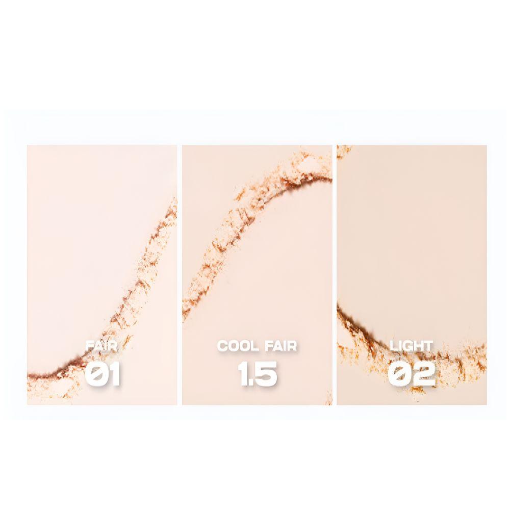 ABOUT TONE Blur Powder Pact 9g Smooth Pore Blurring Compact Powder , 01 Fair ,1.5 Cool Fair , 02 Light