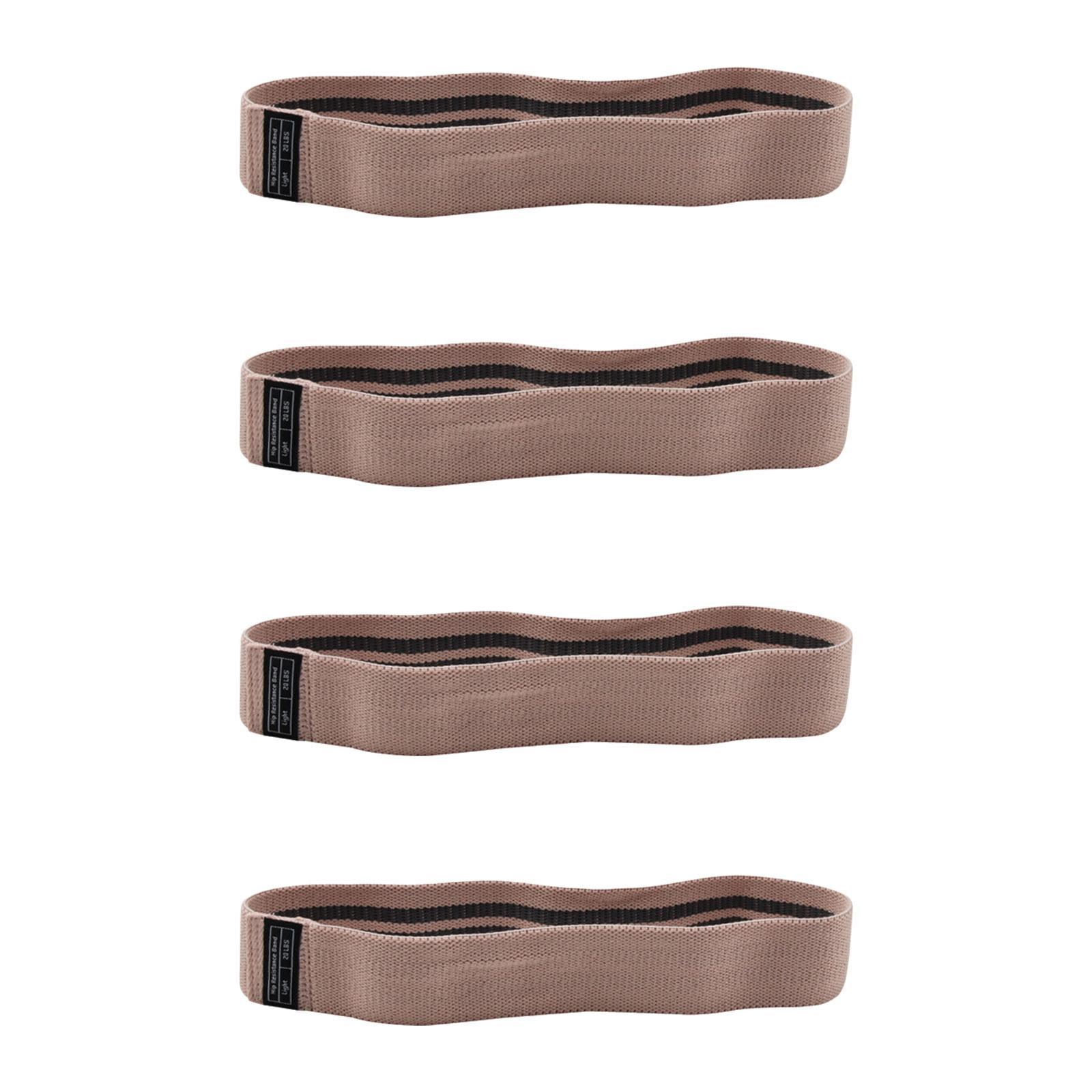 

4 шт. эластичные ленты сопротивления для йоги, пилатеса, домашних тренировок, фитнес-тренинга, физиотерапии One Size